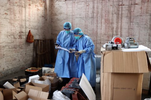 江门海关查获一批涉嫌侵权汽配件